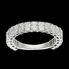 Buy Premium 3.22 Carat Emerald Cut Diamond Band Online