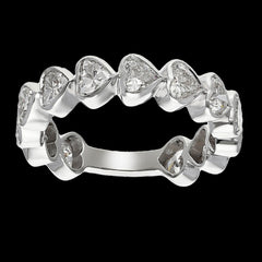 Buy Premium 3.42 Carat Heart Diamond Eternity Band Online