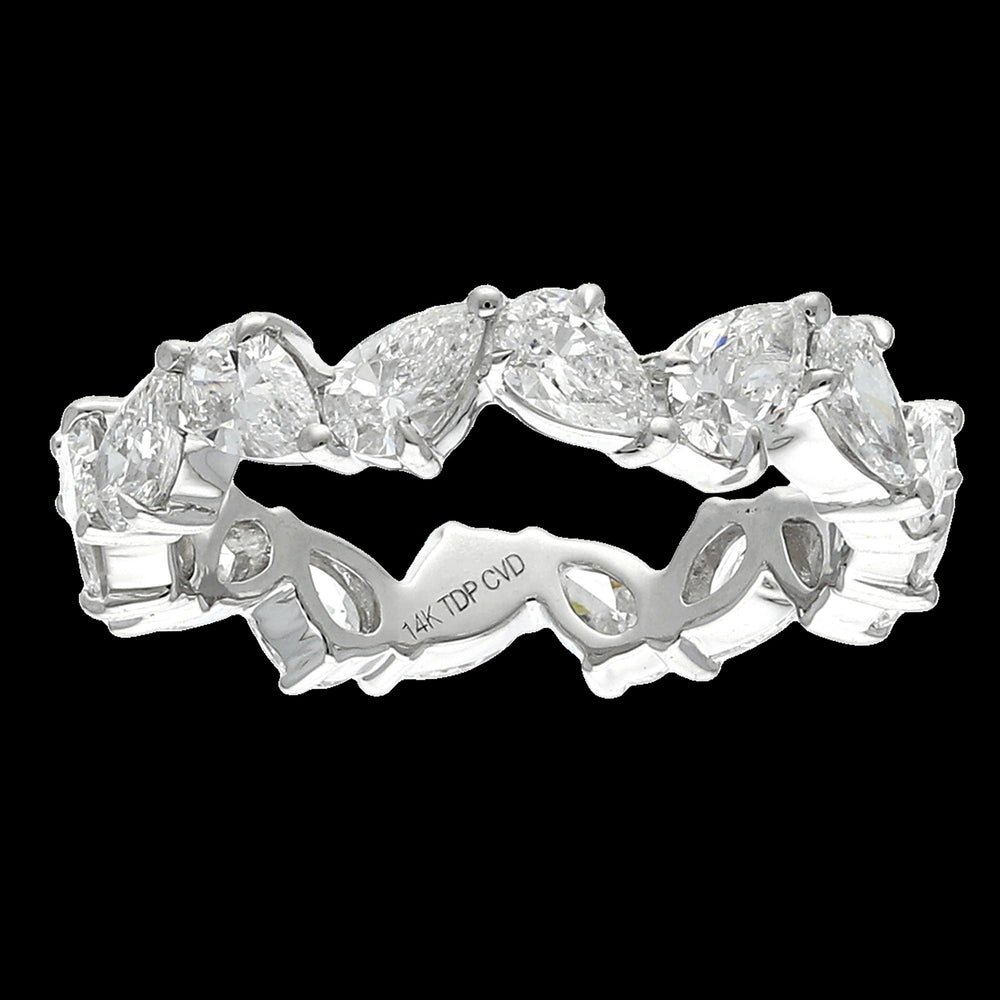 Buy Stylish 3.62 Carat Pear Cut Diamond Eternity Band Online
