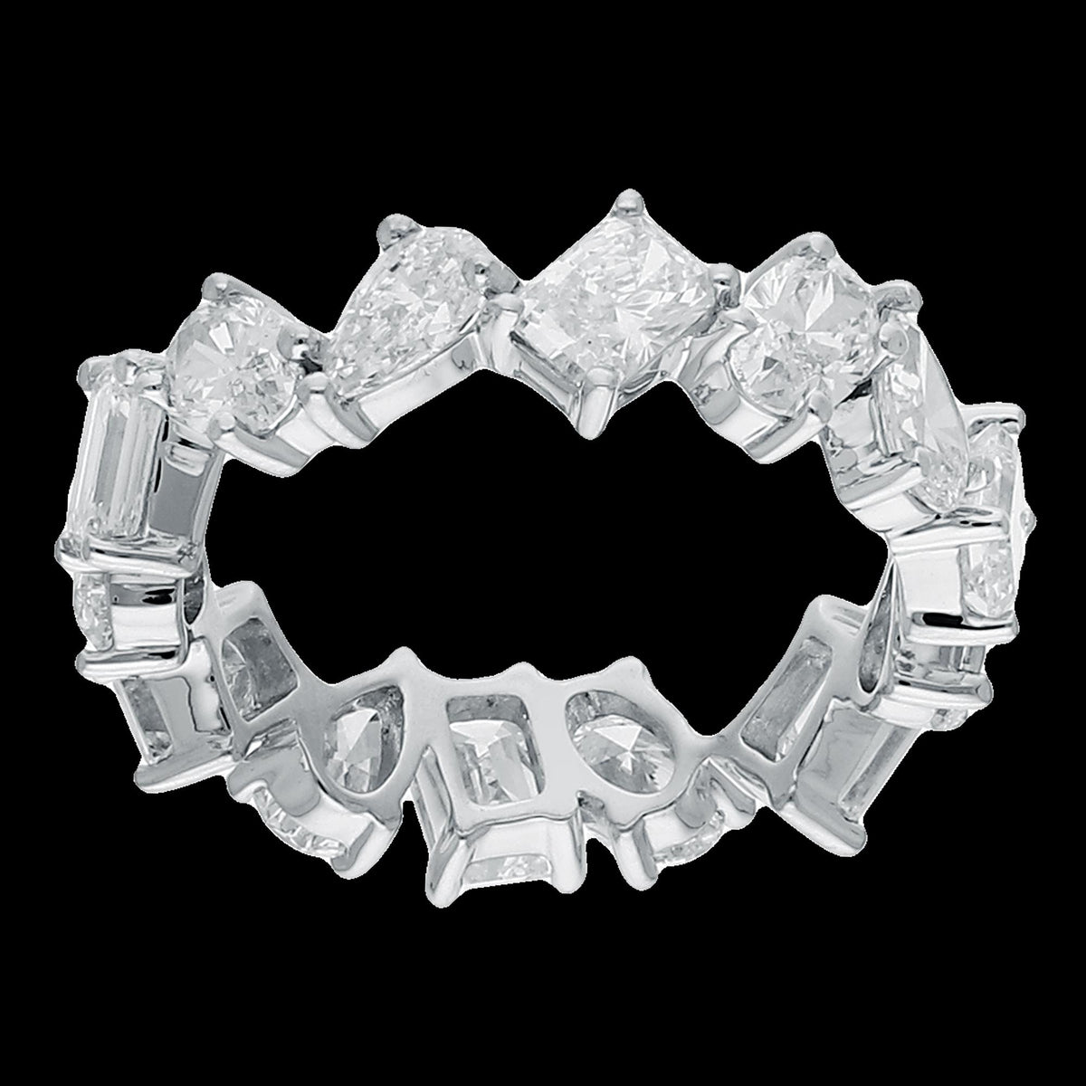 Buy 5 Carat Mixed Fancy Diamond Eternity Band Online
