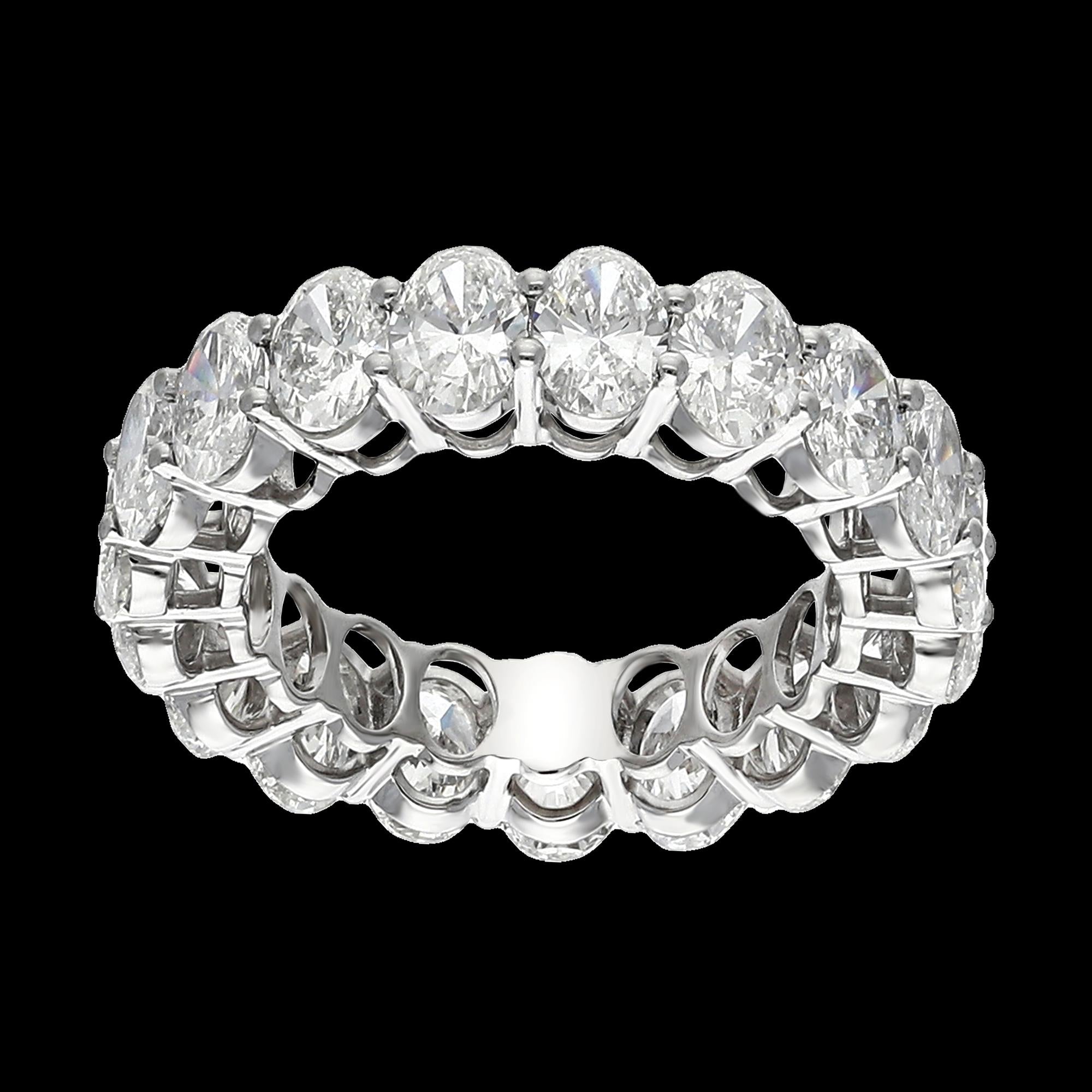 Buy 5 Carat Oval Lab-Grown Diamond Eternity Band Online