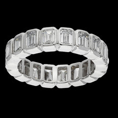Buy 6 Carat Emerald Cut Diamond Eternity Band Online
