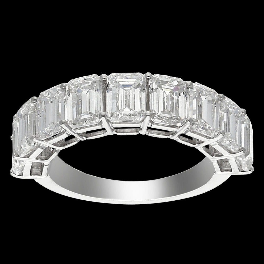 6.12 Carat Emerald Cut Diamond Band for Sale Online
