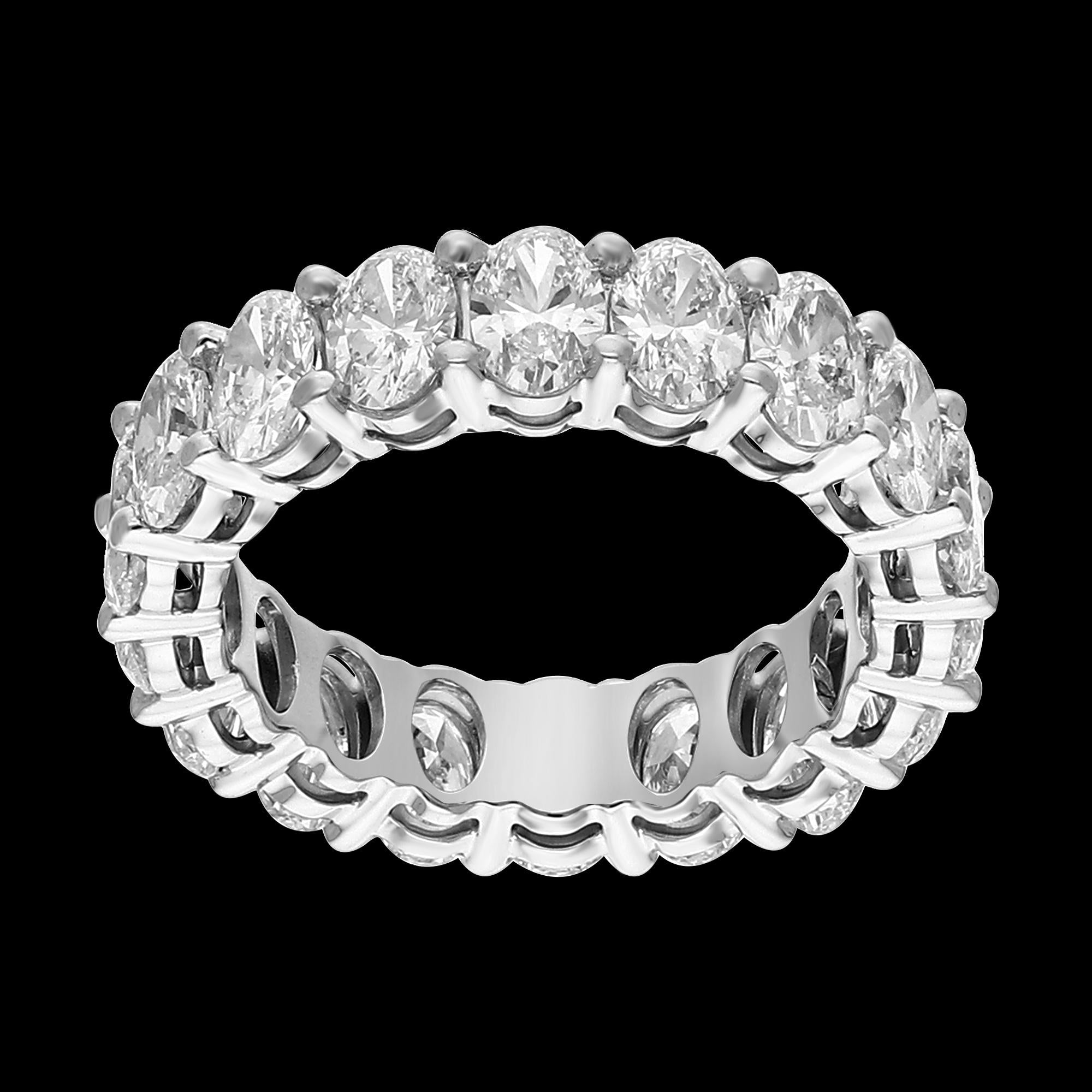 Buy 6.52 Carat Oval Diamond Eternity Band | Best Diamond Ring
