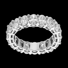 Buy 6.52 Carat Oval Diamond Eternity Band | Best Diamond Ring
