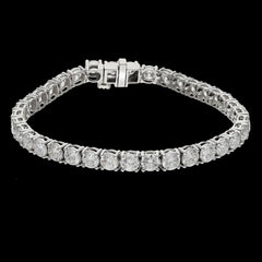 Buy 15.09 CT Round Diamond Tennis Bracelet | Diamonds By Saxena