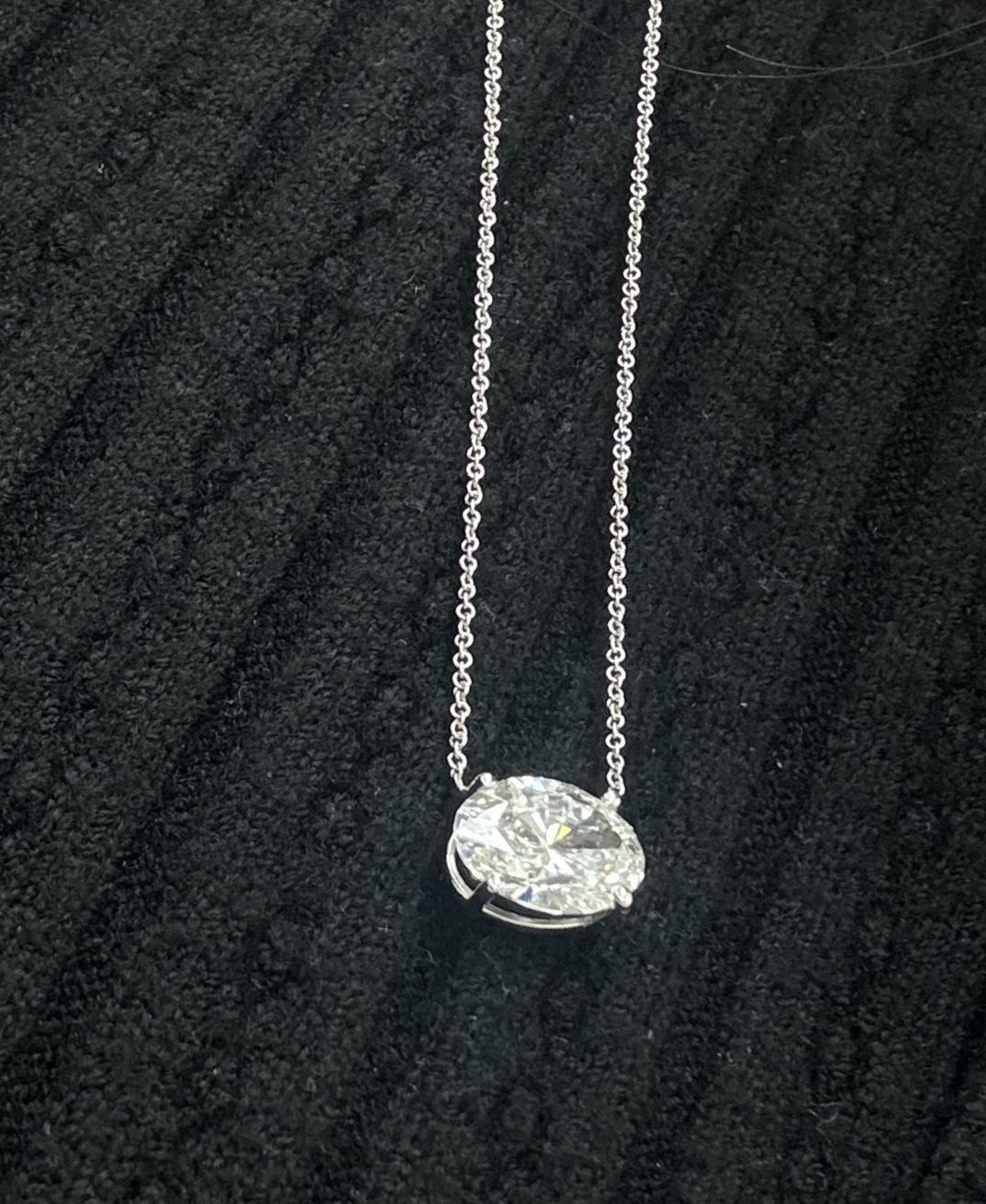 Buy 3.15 Carat Lab-Grown Diamond Pendant Necklace Online
