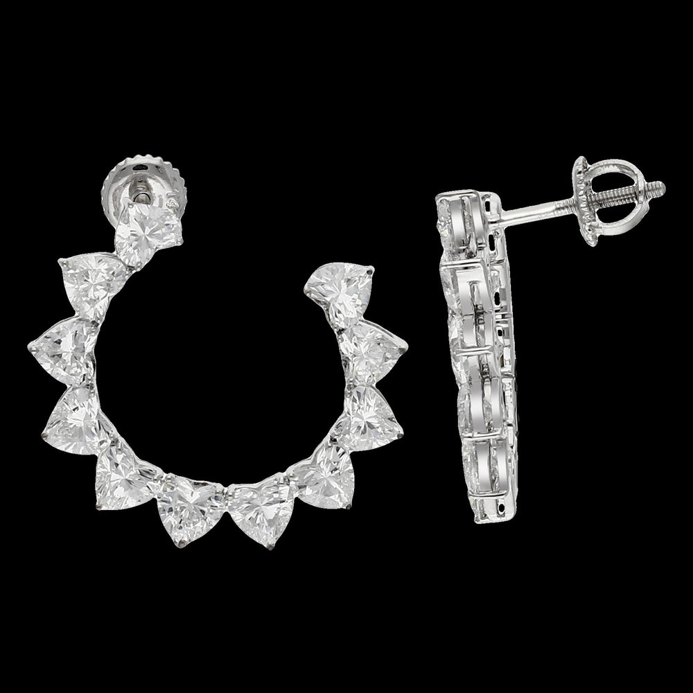 Buy 3 Carat Heart Shaped Lab-Grown Diamond Earrings Online