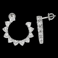 Buy 3 Carat Heart Shaped Lab-Grown Diamond Earrings Online