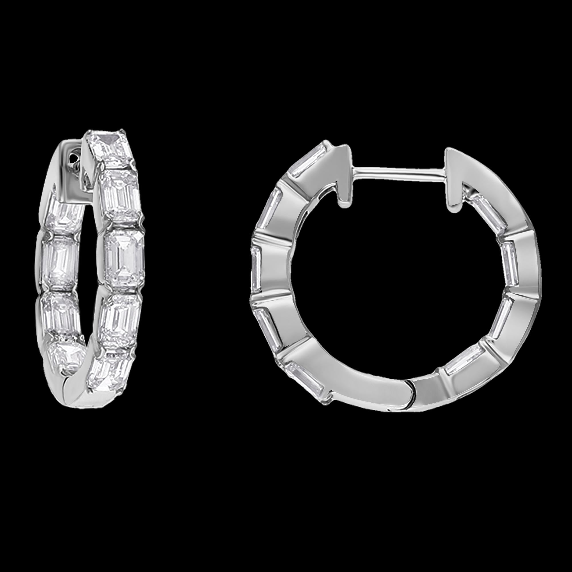 3 Carat Lab-Grown Diamond Huggie Earrings