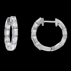 3 Carat Lab-Grown Diamond Huggie Earrings