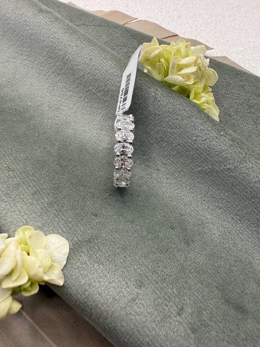Timeless Brilliance 6 Carat F/VS Pear Cut Diamond  Eternity Band in 14K Yellow Gold | Size 4-11