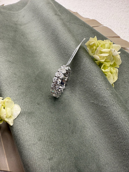 Timeless Brilliance 6 Carat F/VS Pear Cut Diamond  Eternity Band in 14K Yellow Gold | Size 4-11