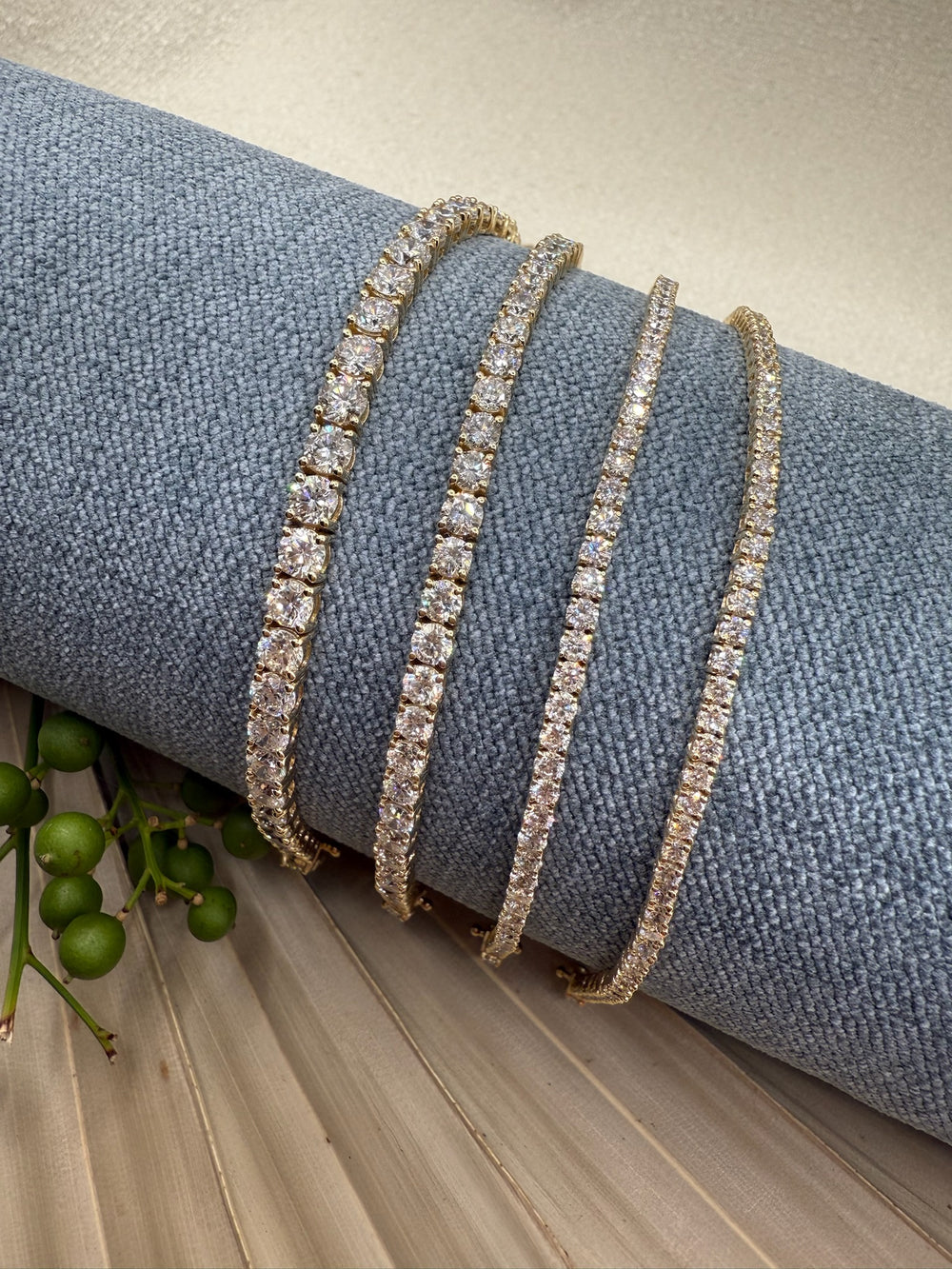 14k Yellow Gold Tennis Bracelet
