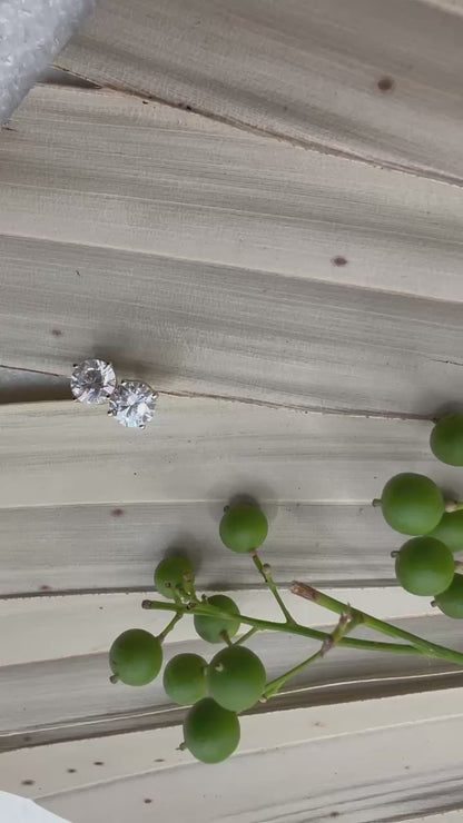 Yellow Gold Lab Grown Stud Earrings